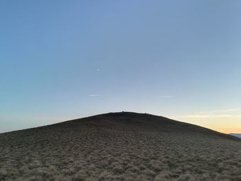 Scenic view of desert against sky