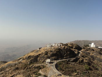 Scenic view of landscape against clear sky