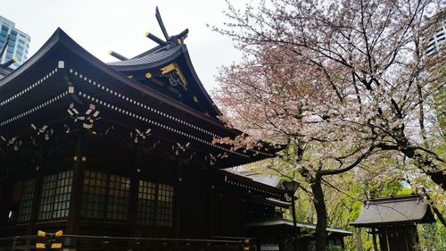 Low angle view of building against sky