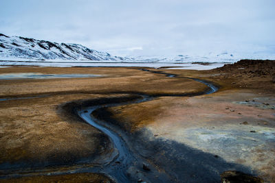 Scenic view of landscape against sky