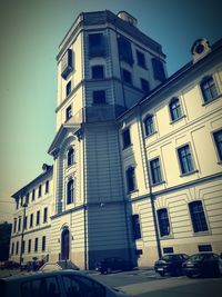 Low angle view of building against sky