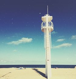 Lighthouse against blue sky