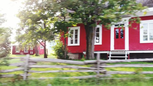 Built structure with trees in background