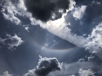 Low angle view of clouds in sky