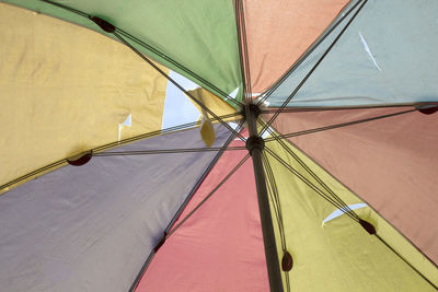 Low angle view of umbrella