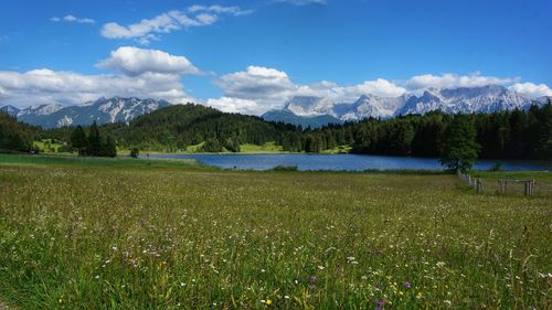 Geroldsee with alpine panorama