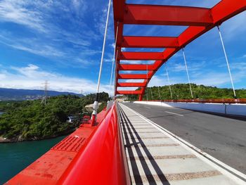 A red bridge on papua