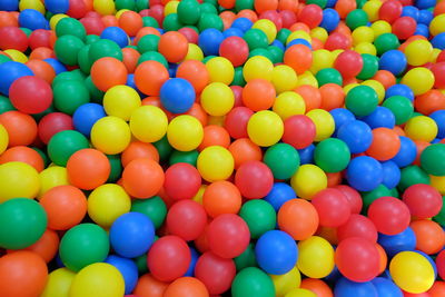 Full frame shot of multi colored balls