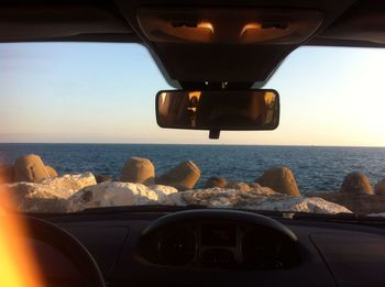 Car on sea