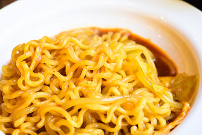 Close-up of served food