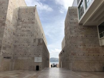 Low angle view of historical building against sky