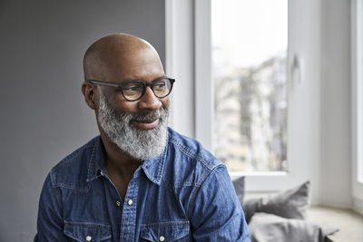 Mature man smiling, portrait