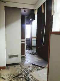 Interior of abandoned house