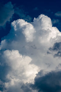 Low angle view of clouds in sky