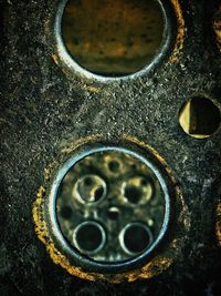 Full frame shot of metal structure