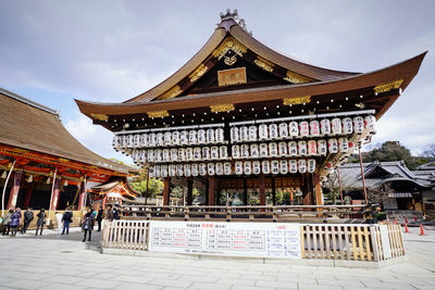 Tourists at temple