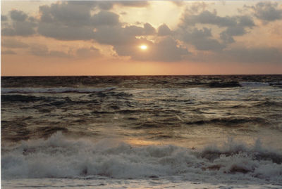 Sunset over sea