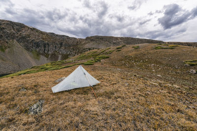 Camping in the rocky mountains, colorado