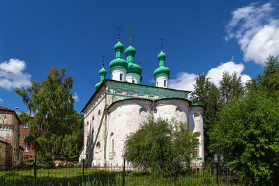 Low angle view of church against sky