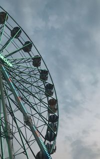 Low angle view of ferris wheel against sky