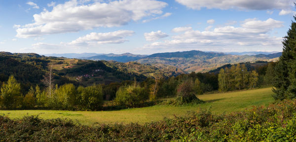 Scenic view of landscape against sky