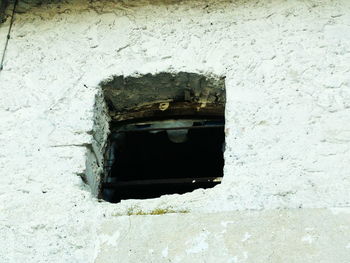 Interior of abandoned building