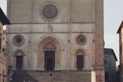 Facade of historic church