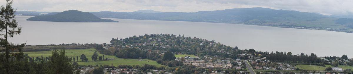 Panoramic view of lake