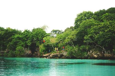 Scenic view of lake