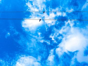 Low angle view of cloudy sky