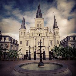 Cathedral against sky in city