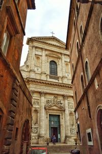 Low angle view of historical building against sky