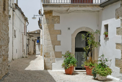 A street of bovino, a medieval village of puglia region, italy