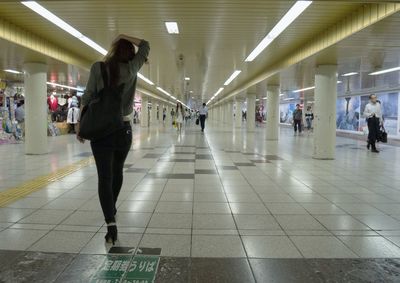 People at subway station