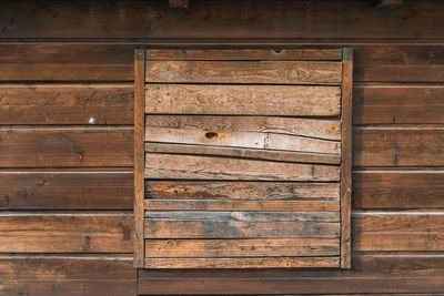 Full frame shot of old wooden door