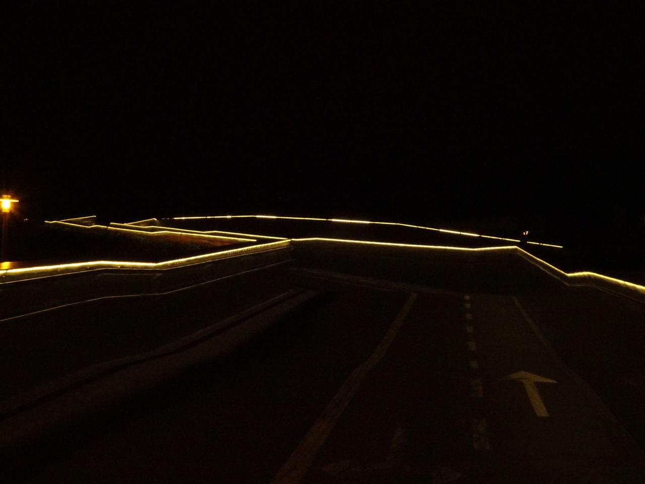 CLOSE-UP OF ILLUMINATED LIGHT TRAILS