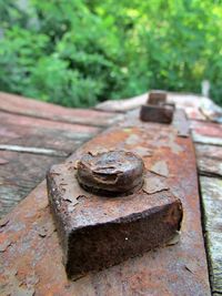 Close-up of rusty metal