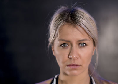Close-up portrait of woman