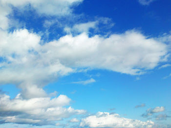 Low angle view of cloudy sky