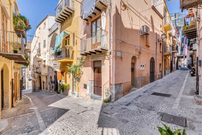 Street amidst buildings in town