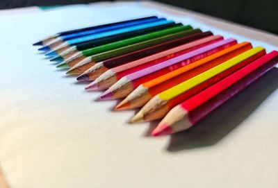 Colored pencils visible from the right front corner