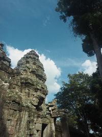Low angle view of a statue