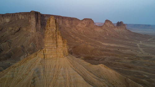 Rock formations in a desert