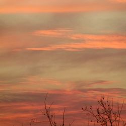 Scenic view of dramatic sky during sunset