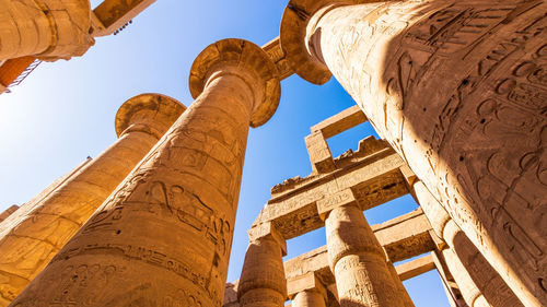 Low angle view of old ruins