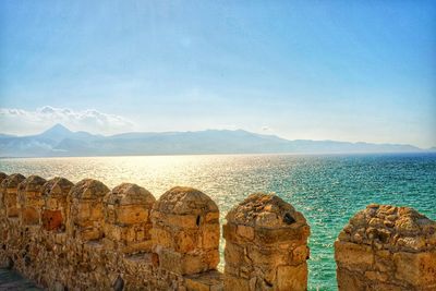 Panoramic view of sea against sky