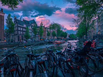 Panoramic view of city and buildings against sky