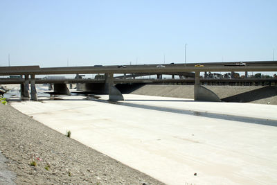 Bridge against clear sky