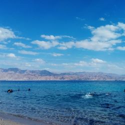 Scenic view of sea against sky