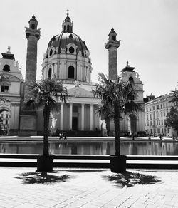 Statue of cathedral against sky